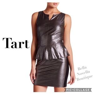 Tart Metallic Peplum Blouse